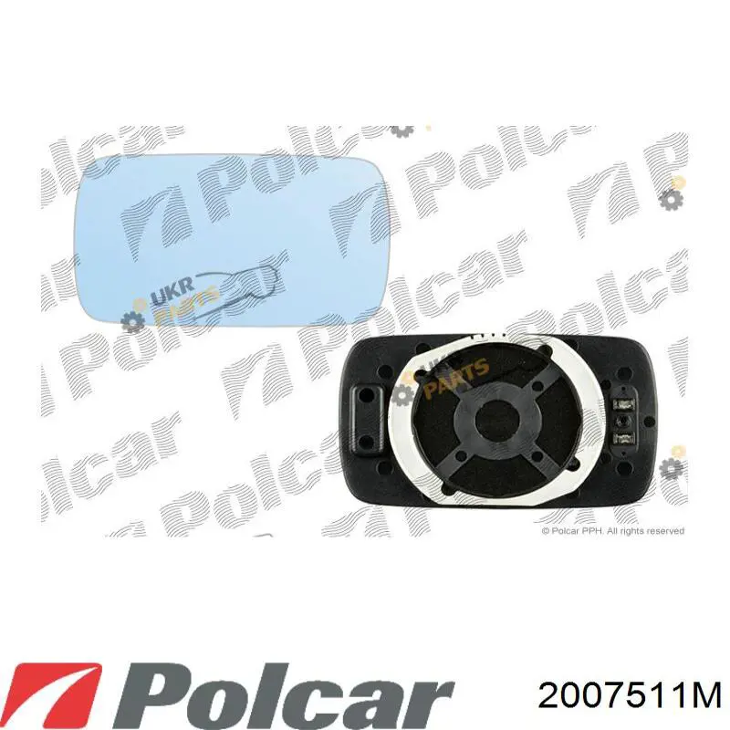 2007516M Polcar Дзеркало заднього виду, ліве