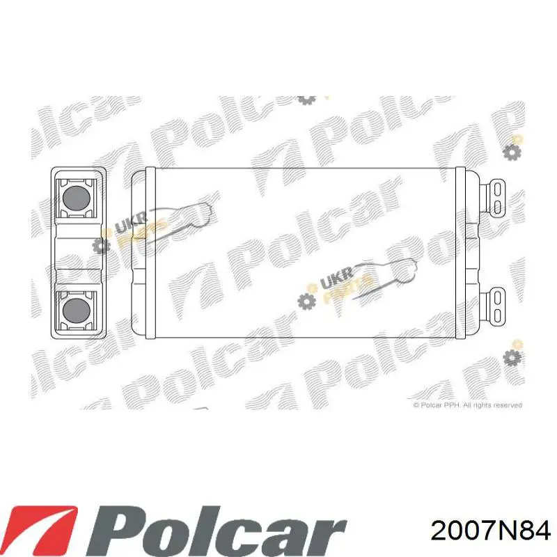 2007N84 Polcar радіатор пічки (обігрівача)