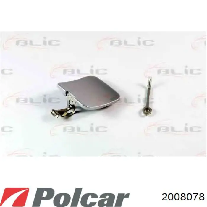 2008078 Polcar заглушка бампера буксирувального гака, передня