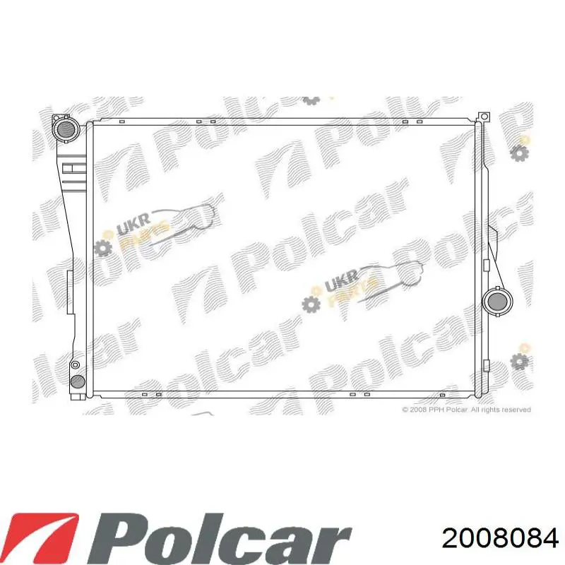 Радіатор основний Polcar 2008084 ціна, від 78.85 USD