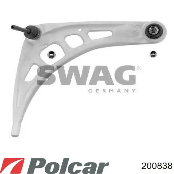 Важіль передньої підвіски нижній, правий Polcar 200838 ціна, від 60.30 USD