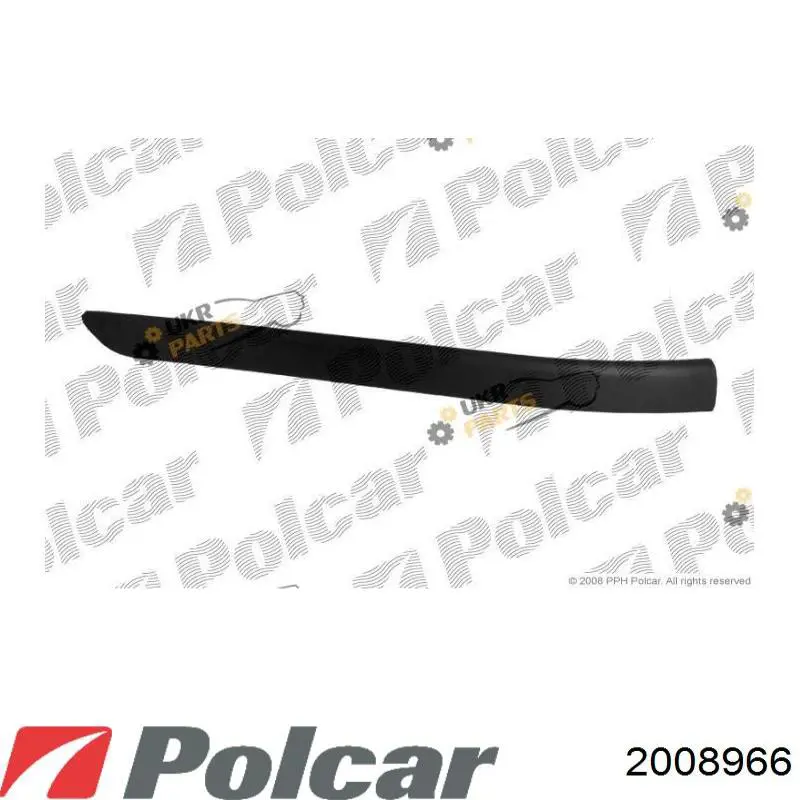 2008966 Polcar Молдинг заднього бампера, лівий