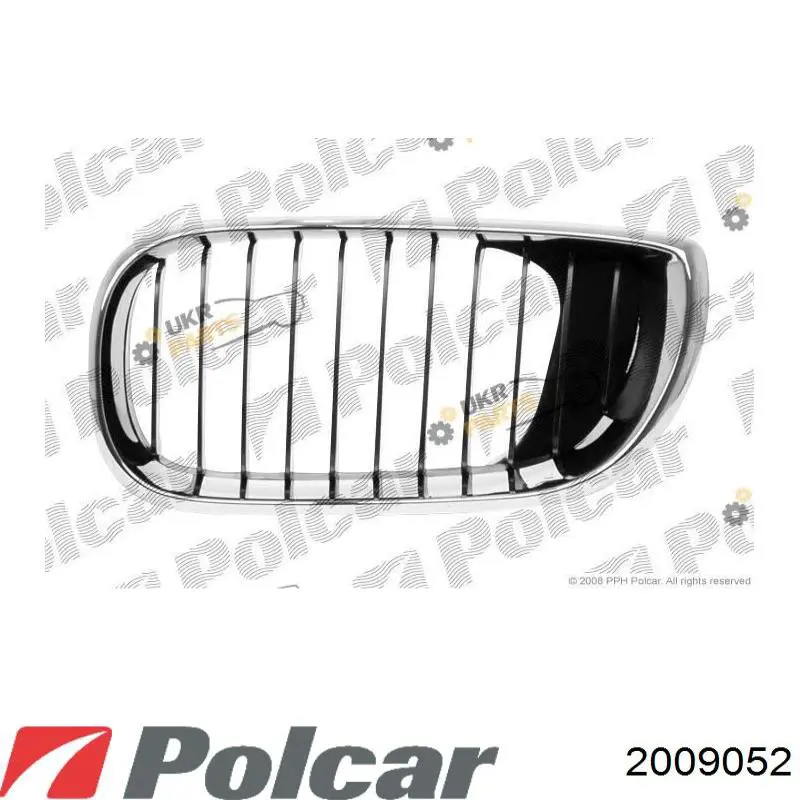 Решітка радіатора права 2009052 Polcar