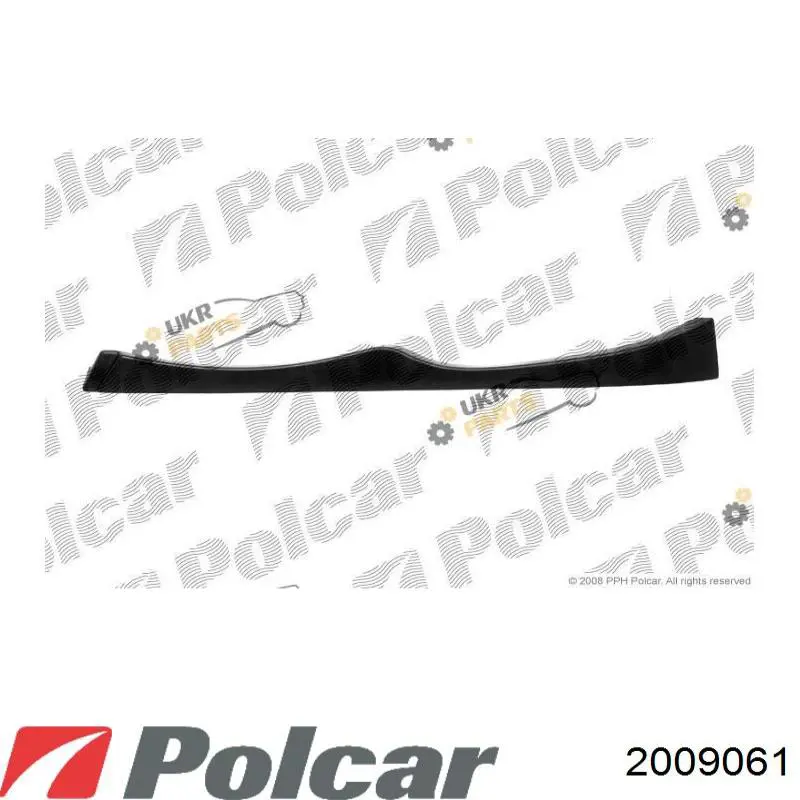 Вія (накладка) правої фари 2009061 Polcar