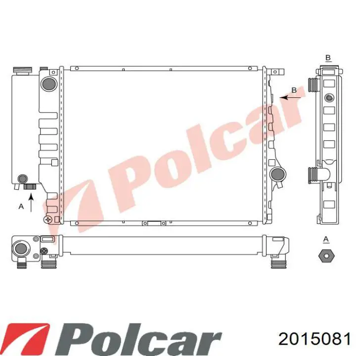 2015081 Polcar Радіатор охолодження двигуна