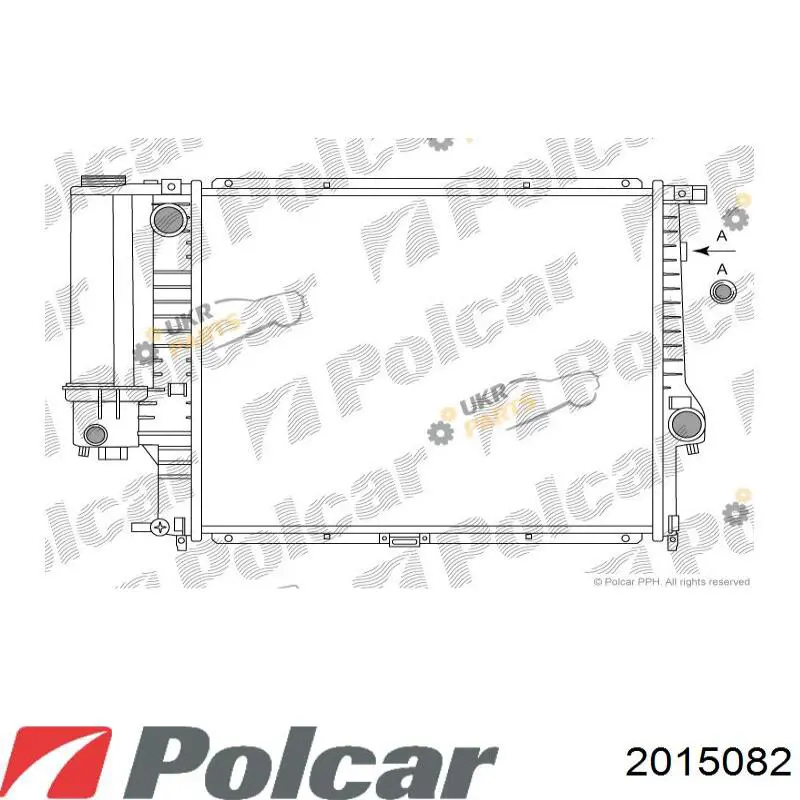 2015082 Polcar радіатор охолодження двигуна