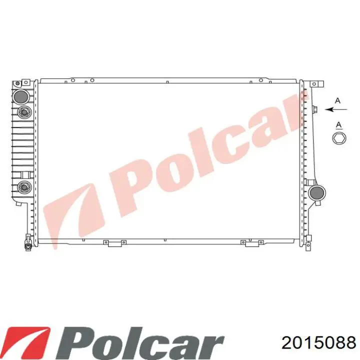2015088 Polcar радіатор охолодження двигуна