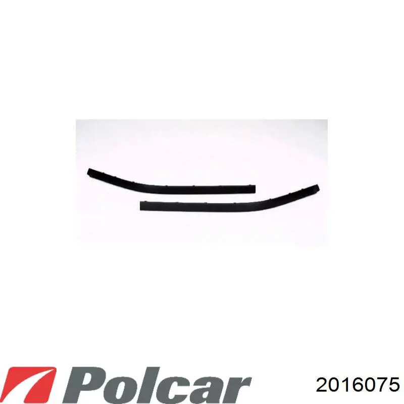2016075 Polcar накладка бампера переднього, ліва