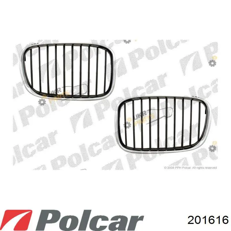 Купити 201616 Polcar Решітка радіатора права