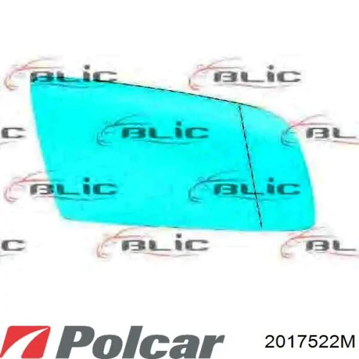 Ліве бокове дзеркало 2017545E Polcar