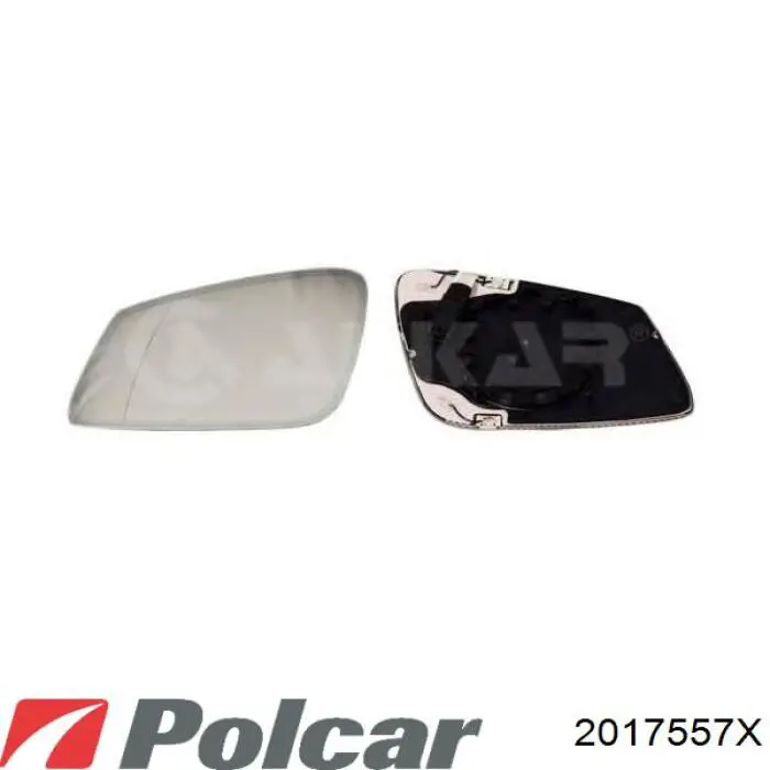 Дзеркальний елемент дзеркала заднього виду, правого 2017557X Polcar