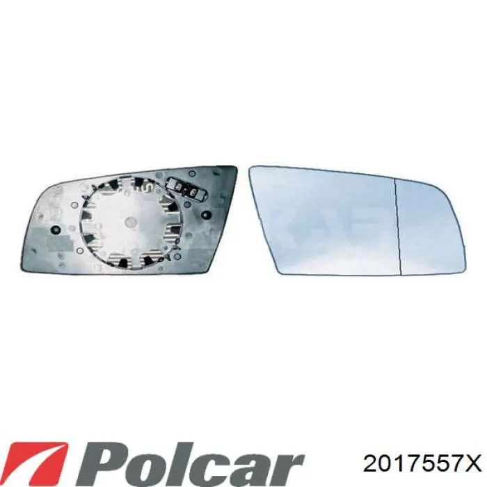 2017557X Polcar Дзеркальний елемент правий