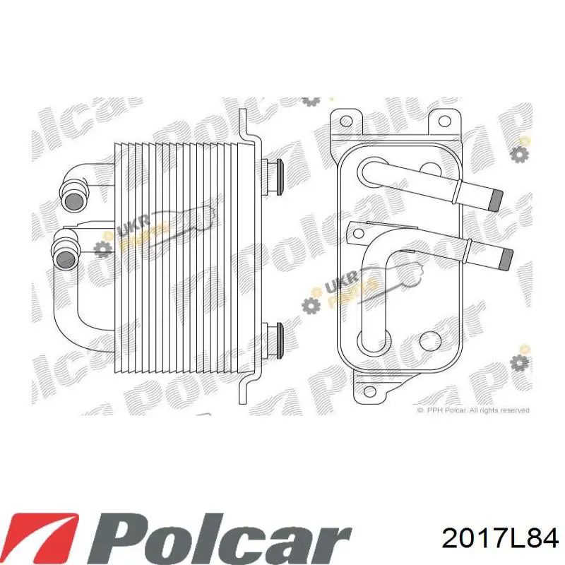 2017L84 Polcar радіатор масляний