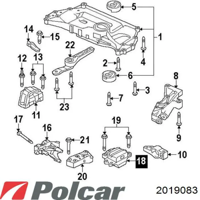 Радіатор основний Polcar 2019083 ціна, від 142.01 USD