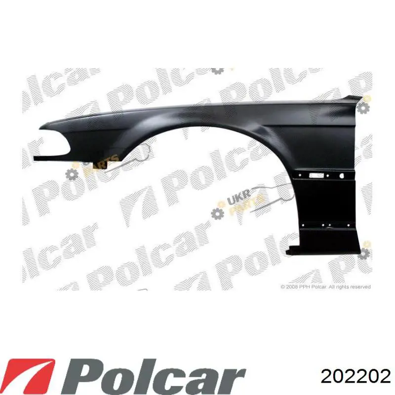 Крило переднє праве Polcar 202202 ціна, від 216.94 USD