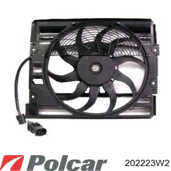 202223W2 Polcar дифузор радіатора охолодження, в зборі з двигуном і крильчаткою