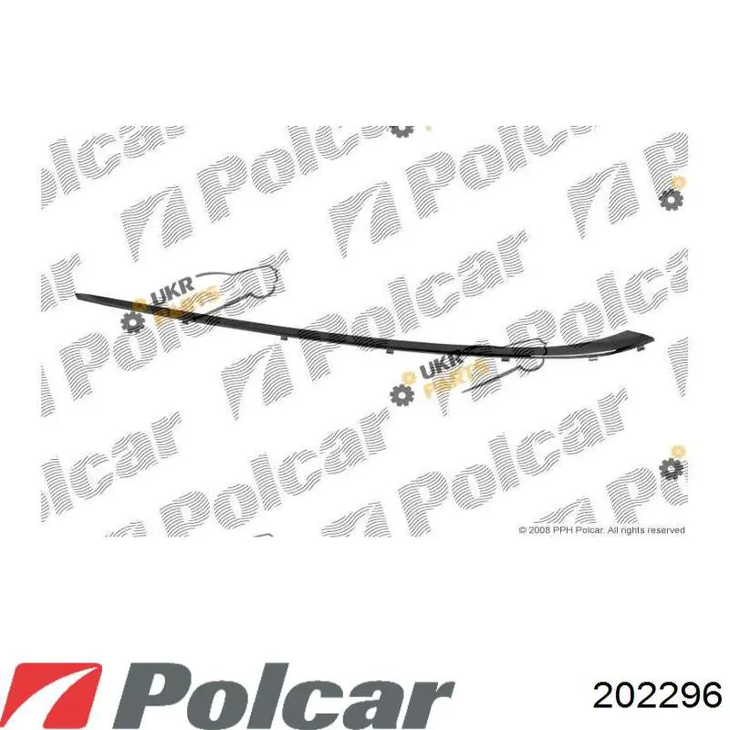 Задній бампер 202296 Polcar