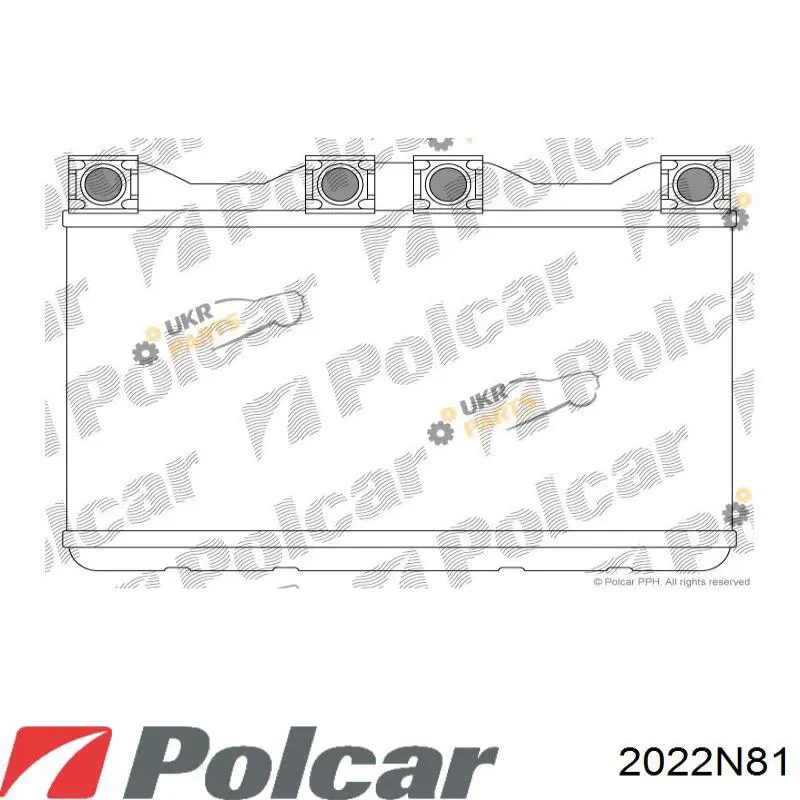 2022N81 Polcar радіатор пічки (обігрівача)