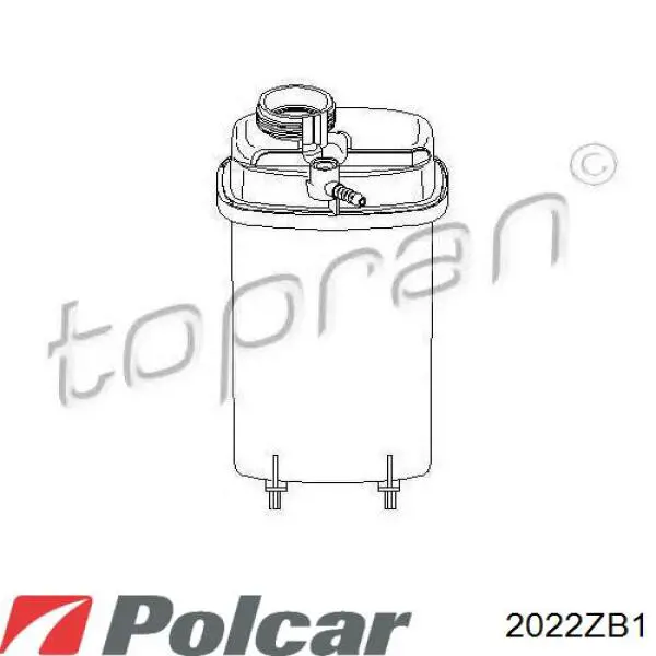 2022ZB1 Polcar бачок системи охолодження, розширювальний