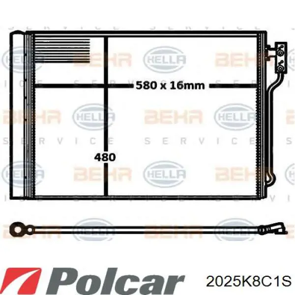 2025K8C1S Polcar Конденсатор
