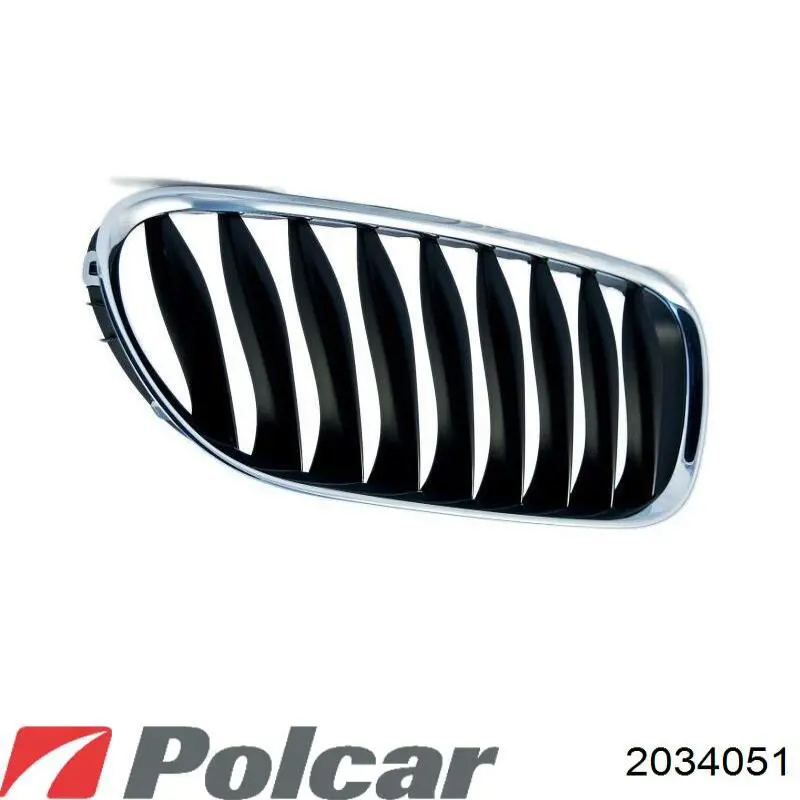 Решітка радіатора ліва 2034051 Polcar