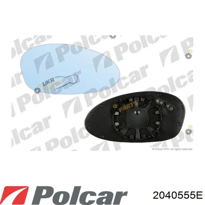 2040555E Polcar Дзеркальний елемент правий