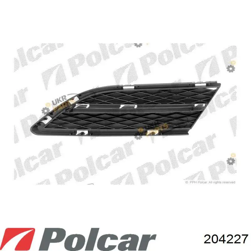 204227 Polcar решітка переднього бампера
