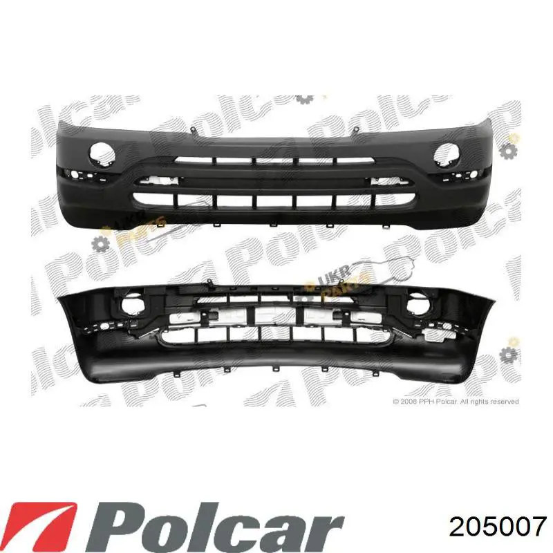 205007 Polcar бампер передній