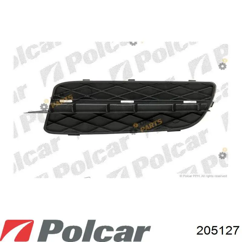 Решітка переднього бампера, центральна 205127 Polcar