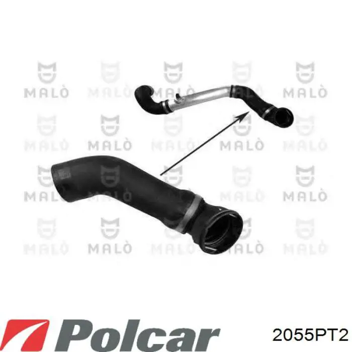 Шланг/патрубок интеркуллера Polcar 2055PT2 ціна, від 19.01 USD