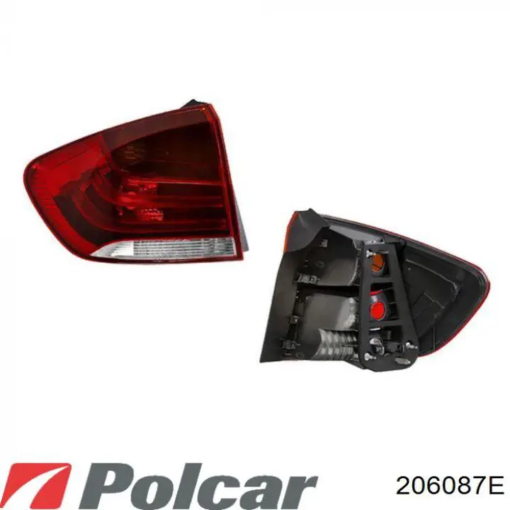 206087E Polcar ліхтар задній лівий, зовнішній