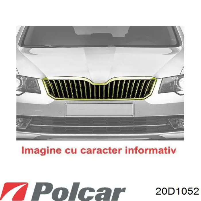 Решітка радіатора права 20D1052 Polcar