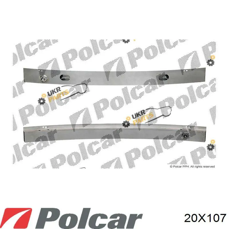 Бампер передній 20X107 Polcar