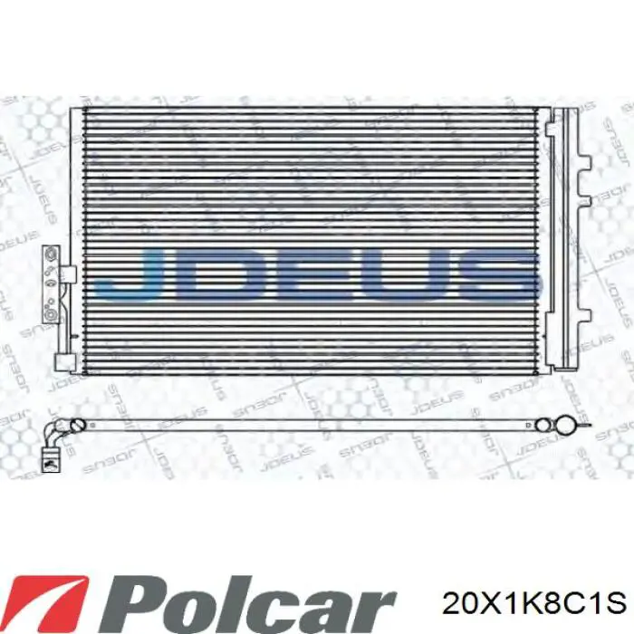 Радіатор кондиціонера 20X1K8C1S Polcar