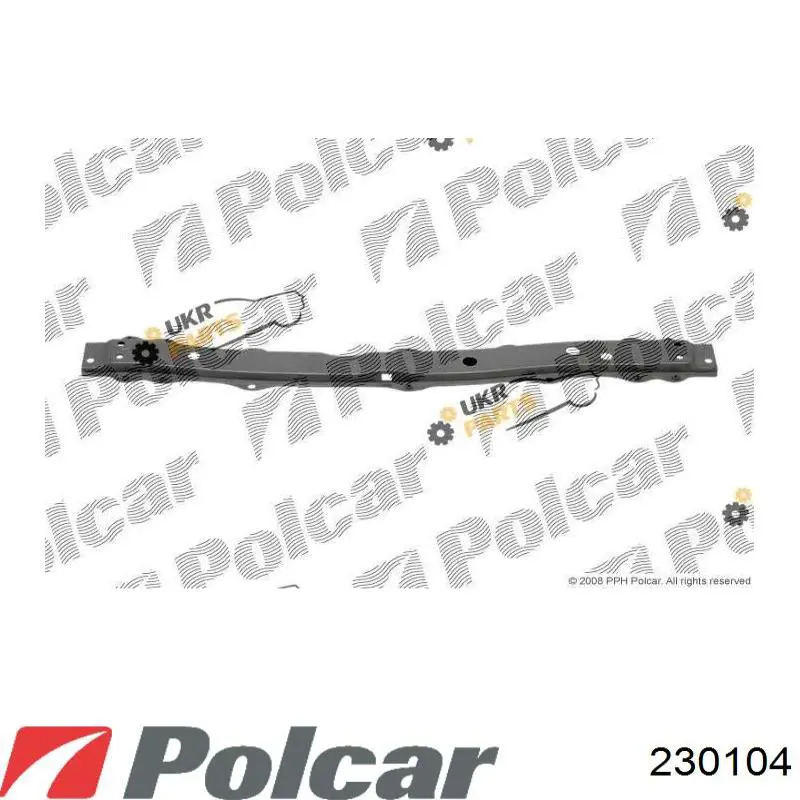 230104 Polcar супорт радіатора в зборі/монтажна панель кріплення фар