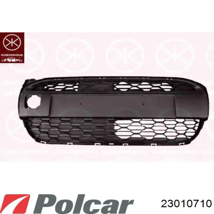 23010710 Polcar заглушка бампера буксирувального гака, передня