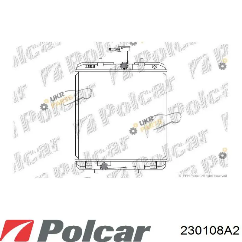 230108A2 Polcar Радіатор охолодження двигуна