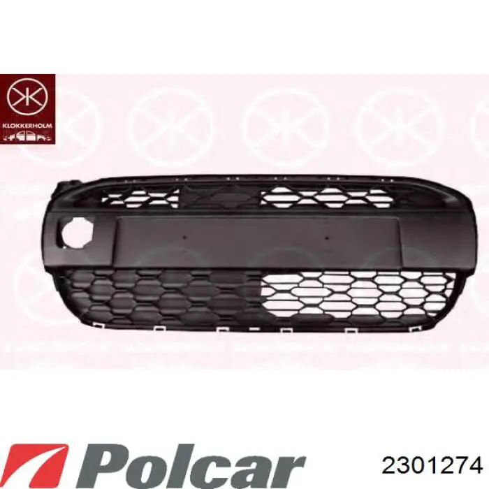 Решітка переднього бампера, права Polcar 2301274 ціна, від 7.37 USD