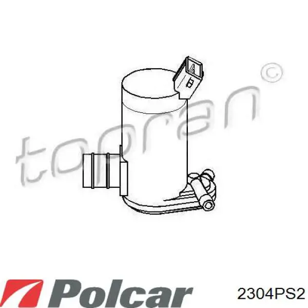 2304PS2 Polcar насос-двигун омивача скла, переднього
