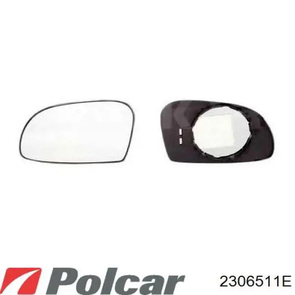 Ліве бічне дзеркало Polcar 2306511E ціна, від 22.96 USD