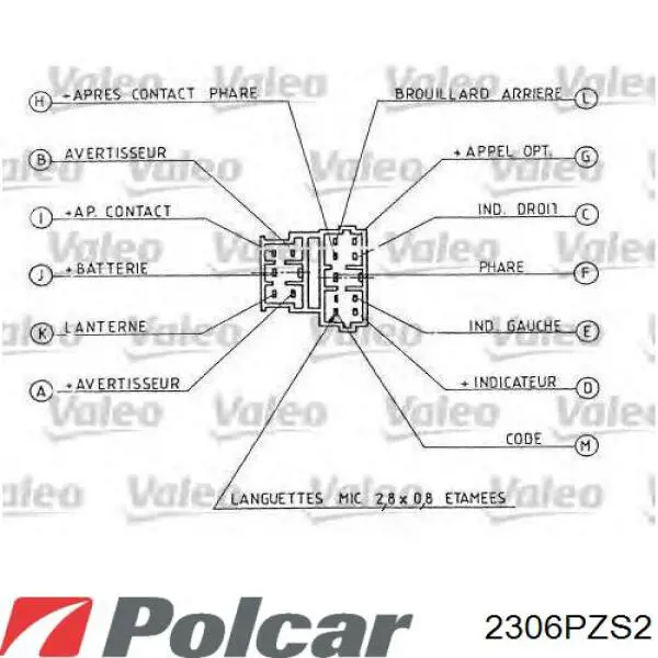 FT82007 Fast Перемикач підрульовий, лівий