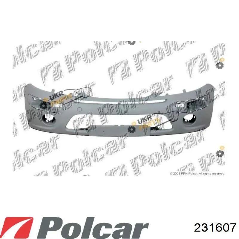 231607 Polcar Бампер передній в зборі
