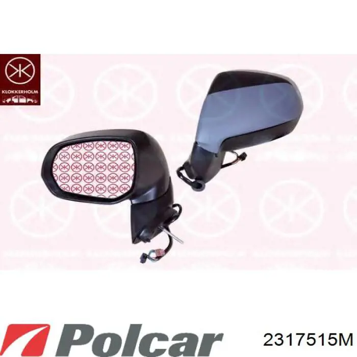 Накладка лівого бокового дзеркала Polcar 2317515M ціна, від 9.90 USD