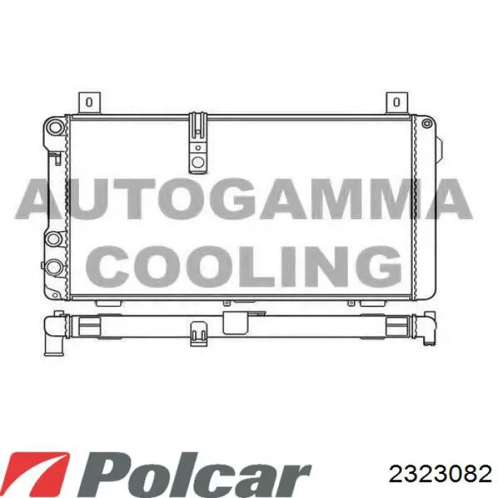 2323082 Polcar Радіатор охолодження двигуна