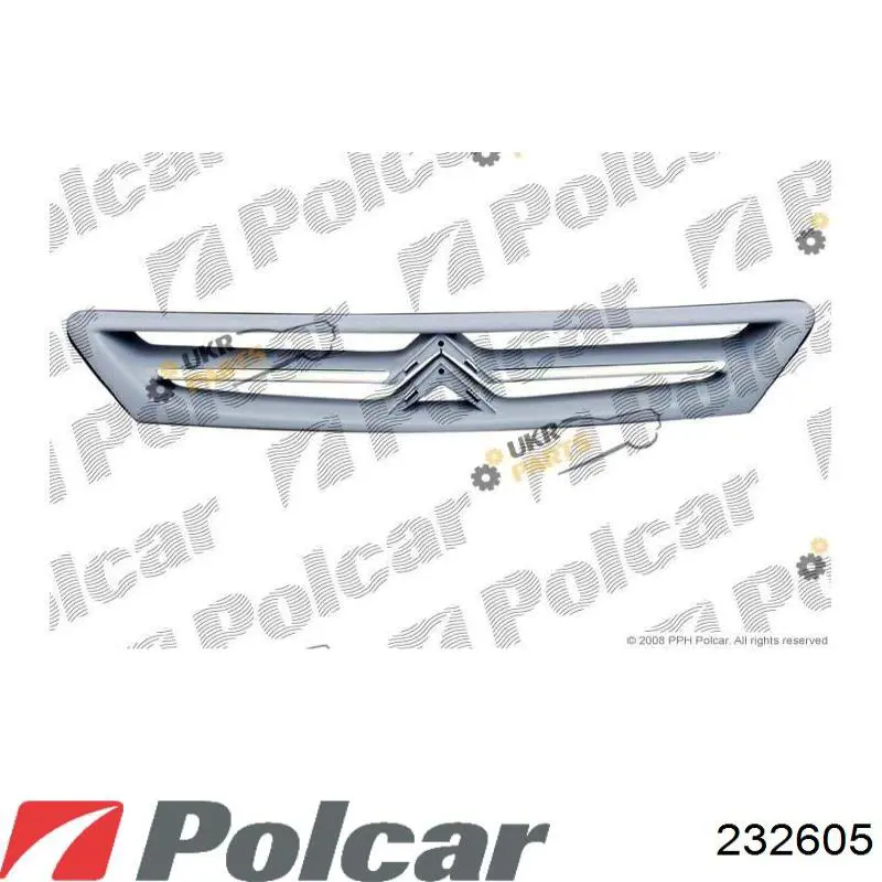 Решітка радіатора 232605 Polcar