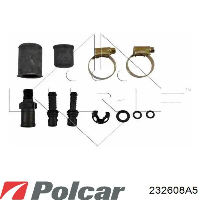 Радіатор основний Polcar 232608A5 ціна, від 58.28 USD