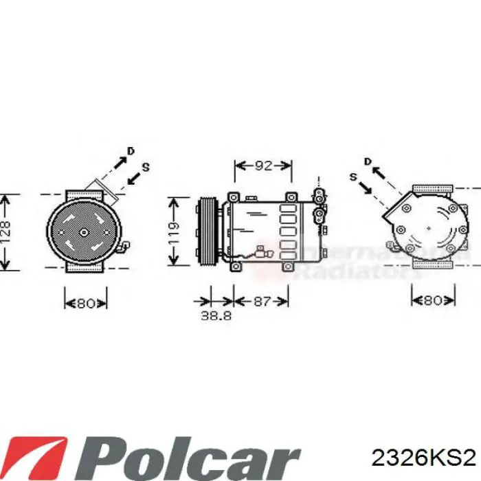 Компресор кондиціонера ACP144 Lucas