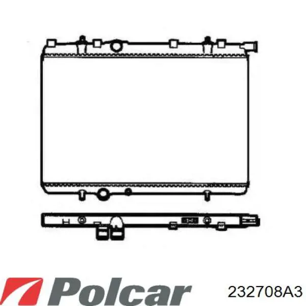 Радіатор 232708A3 Polcar
