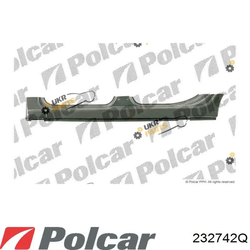 Поріг зовнішній правий Polcar 232742Q ціна, від 41.34 USD