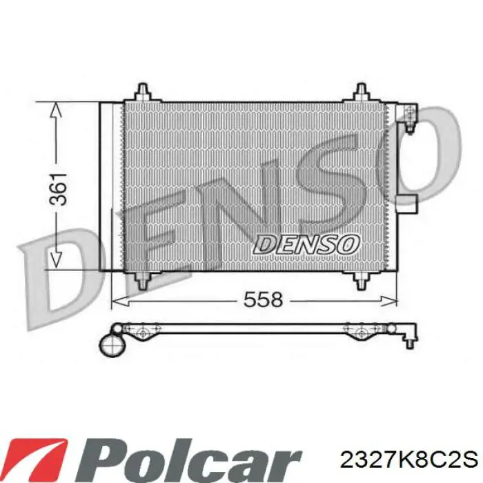 Конденсатор кондиціонера Mahle Original AC833000S ціна, від 90.72 USD